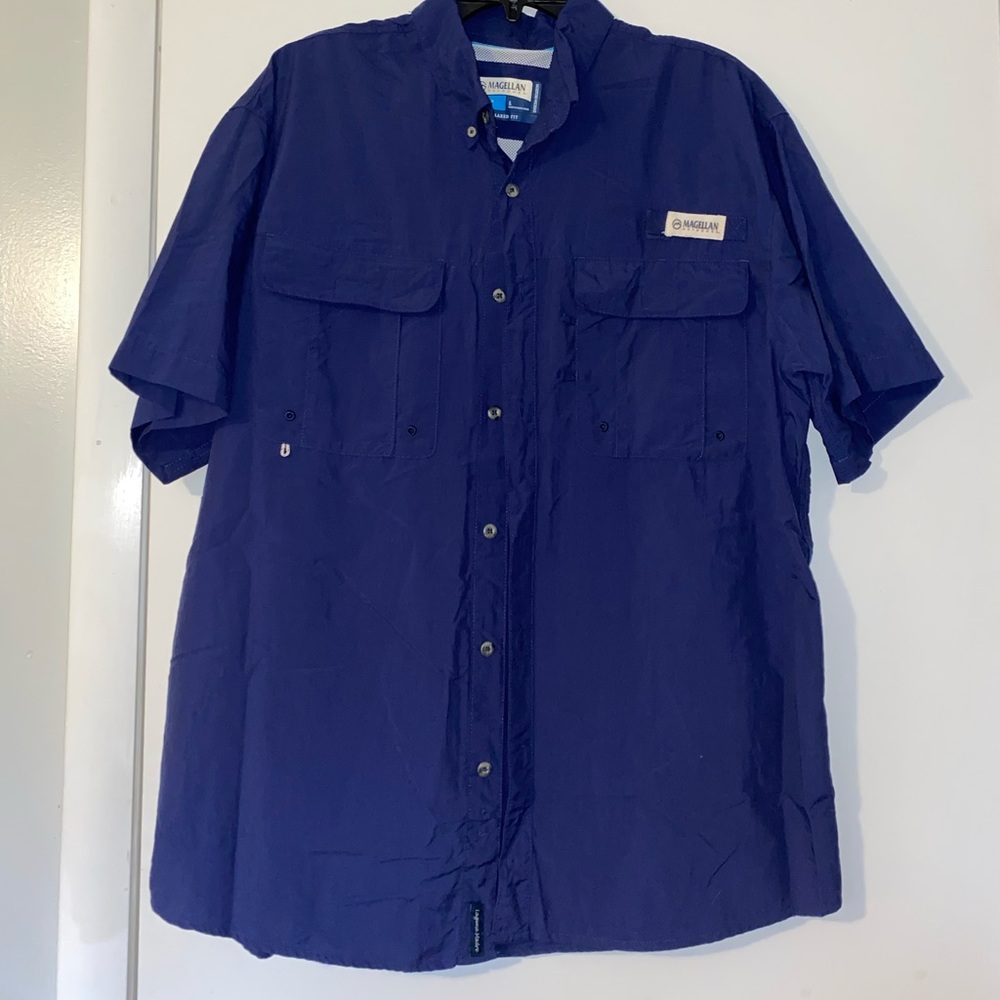 Magellan Outdoors Fish Gear Shirt (Navy)